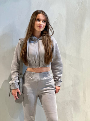 Kids Crop Hooded Loungewear Set - Valentina - Storm Desire