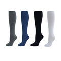 Plain Knee High School Socks Pack Of 3 - Storm Desire