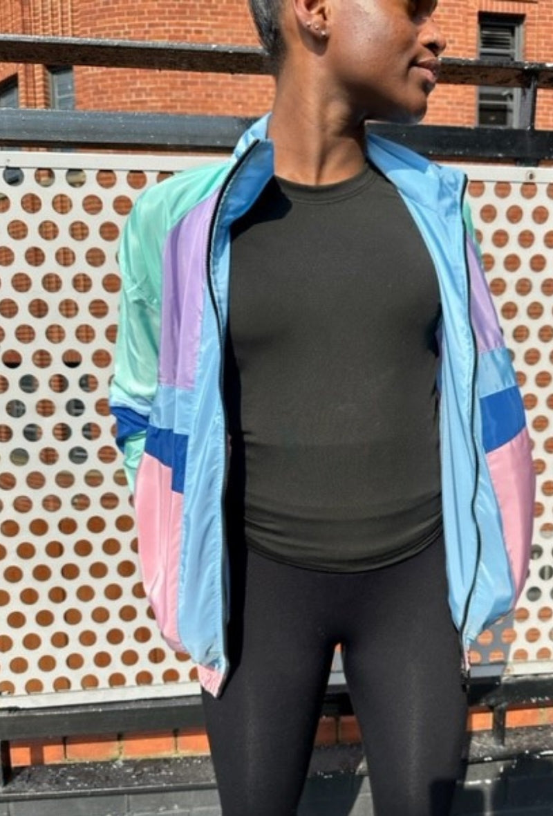 Multi Colour Block Retro Festival Jacket - Nolah - Storm Desire