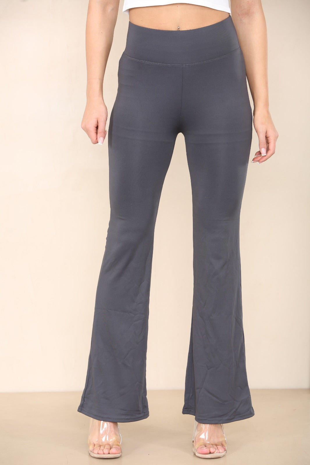 Grey Flare Leggings
 Grey Flared Leg Seamed Shaping Legging Rosie – Storm Desire