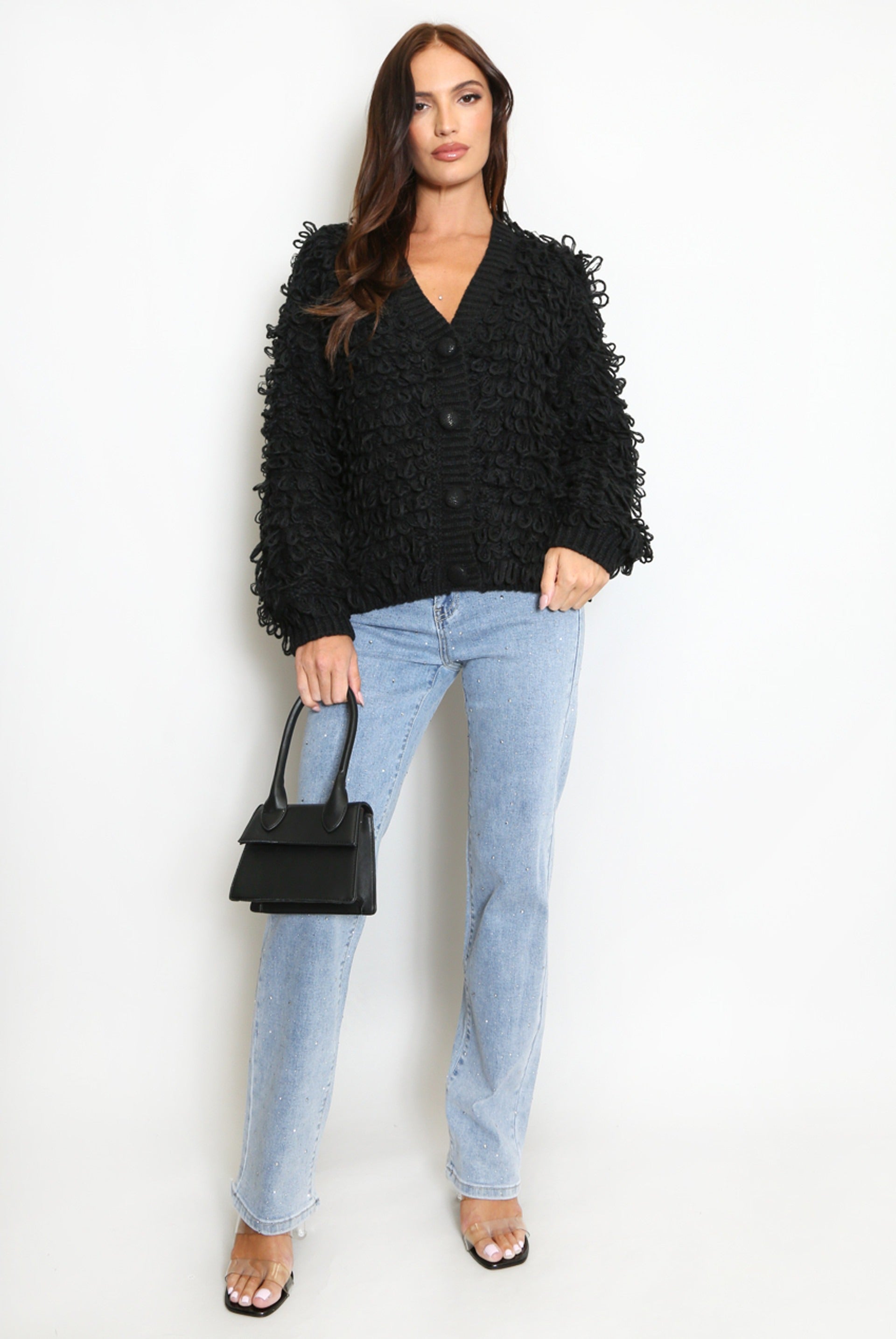 Loop Knitted Cardigan - Reya