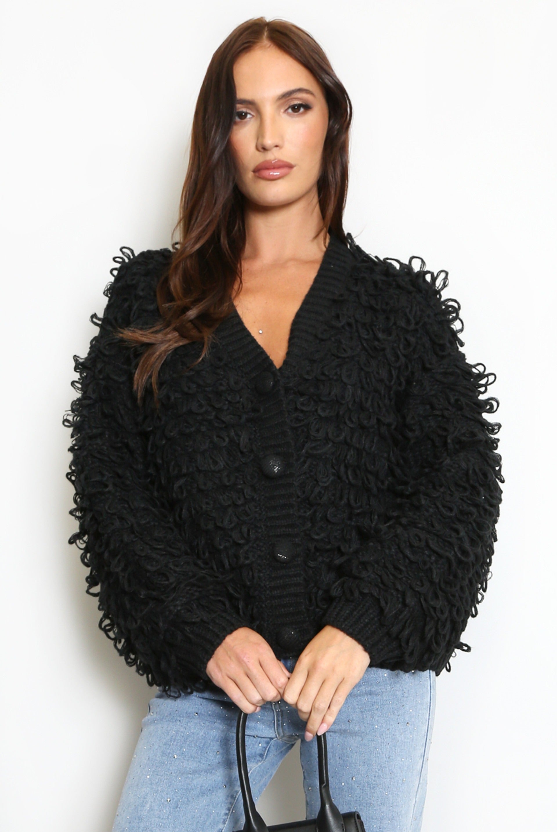 Loop Knitted Cardigan - Reya