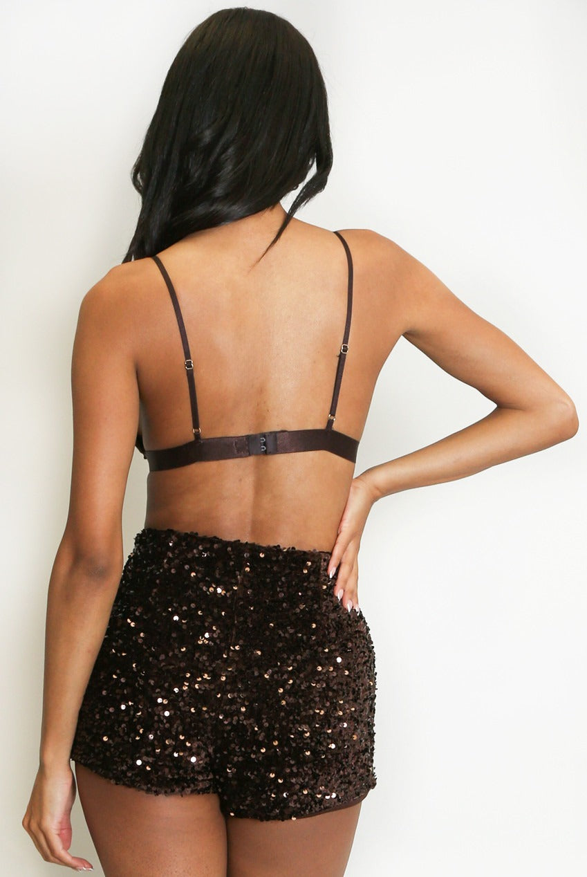 New In Luxe Satin Bralet - Leanna