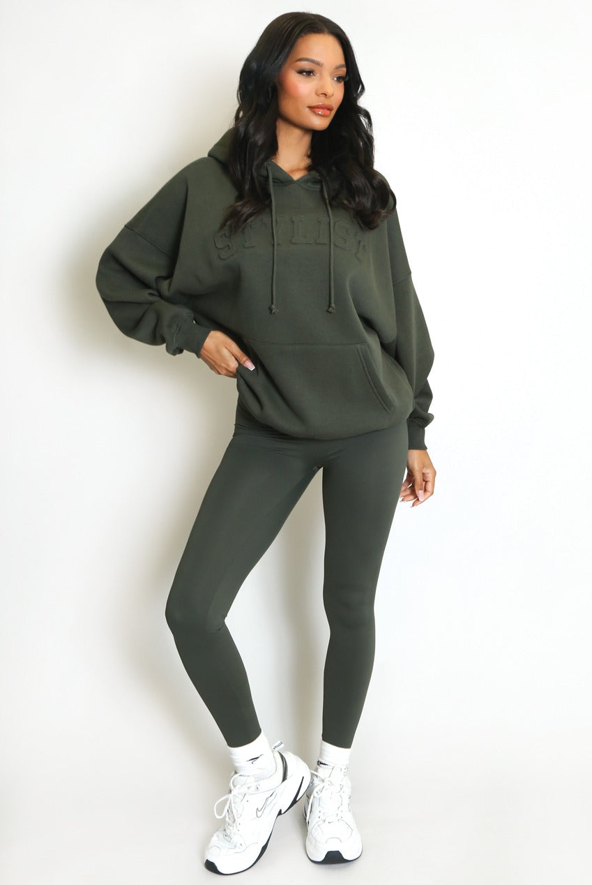 Stylist Embossed Oversized Hoodie - Ayra
