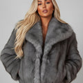 Faux Fur Lapel Jacket - Mariella