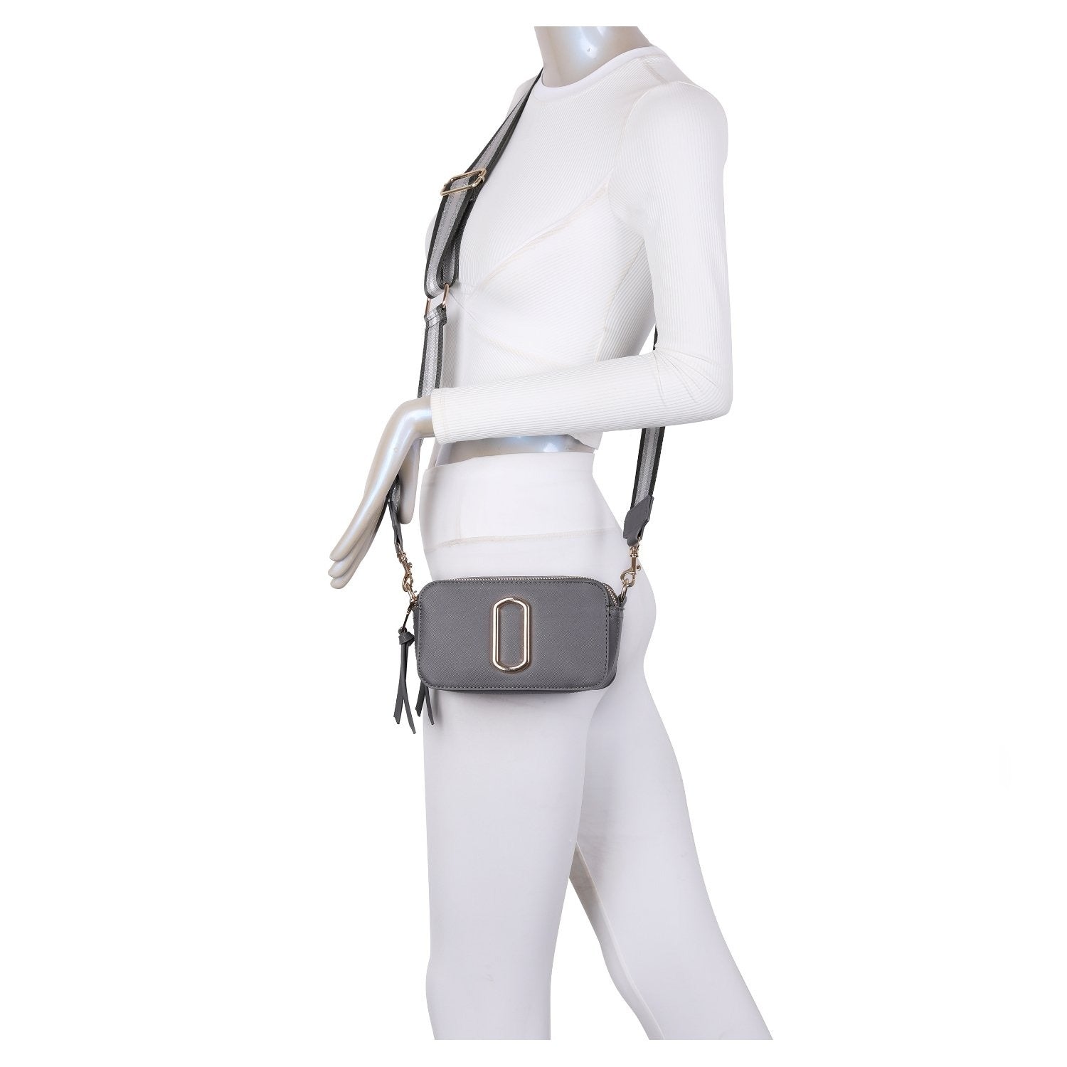 Gold Buckle Box Bag - Diana - Storm Desire