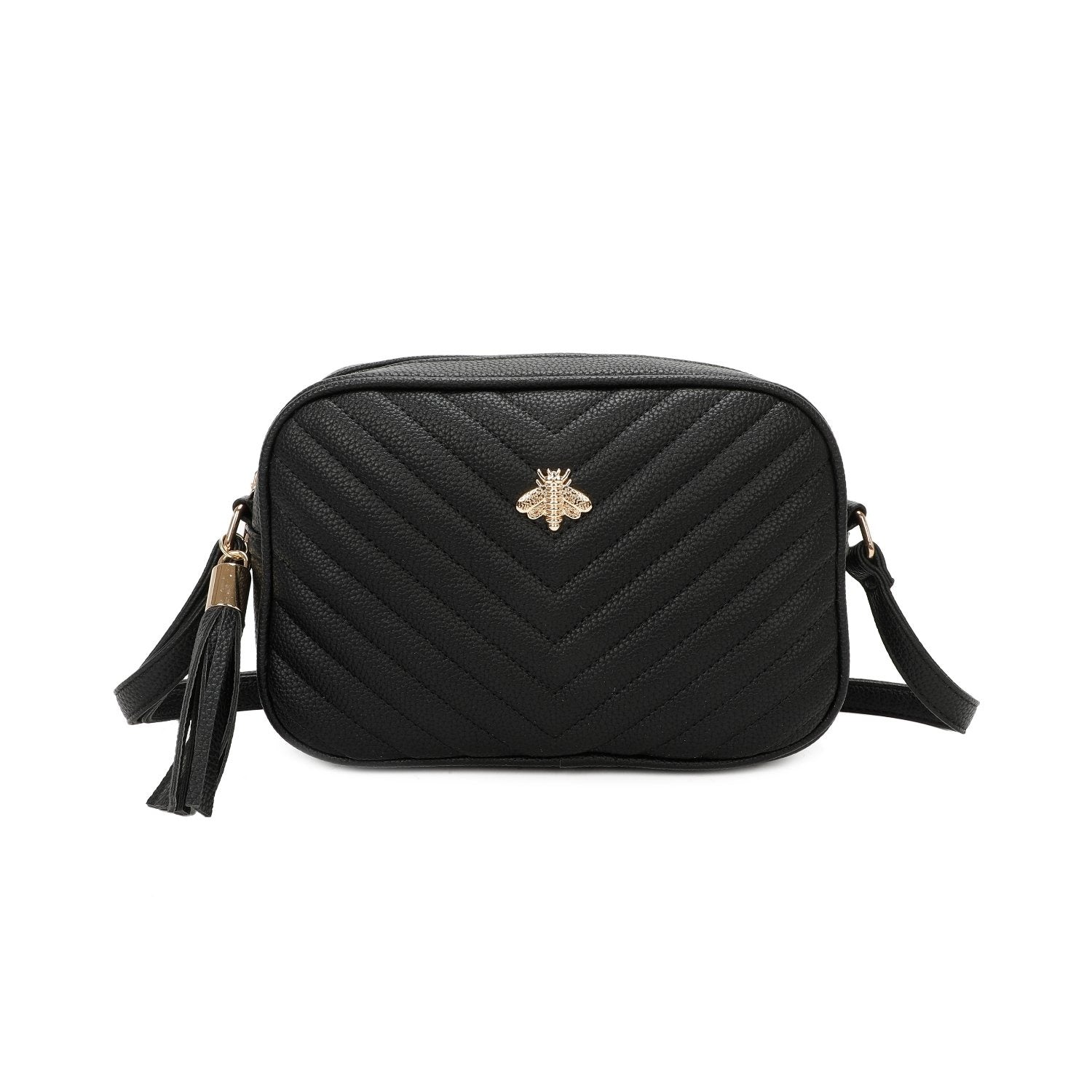 Round Quilted Bee Crossbody Bag - Blake - Storm Desire