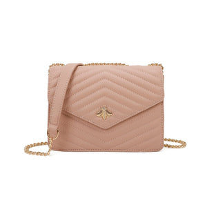 Square Quilted Bee Crossbody Bag - Kimberly - Storm Desire