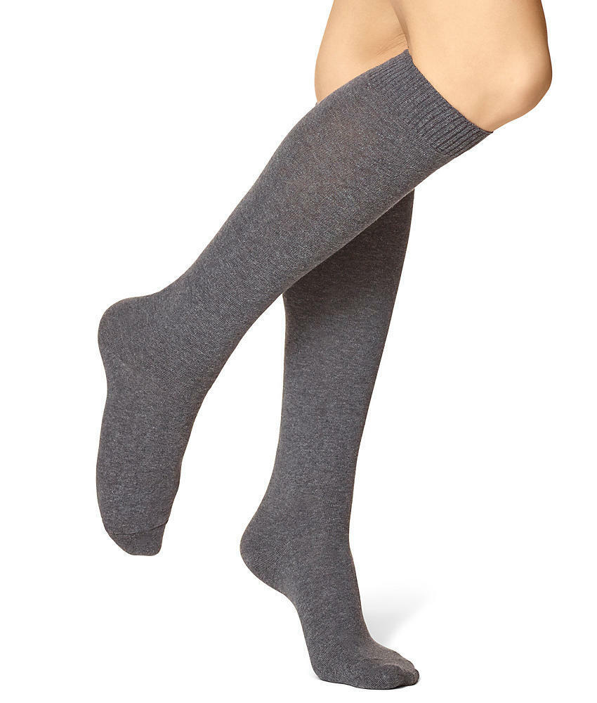 Plain Knee High School Socks Pack Of 3 - Storm Desire