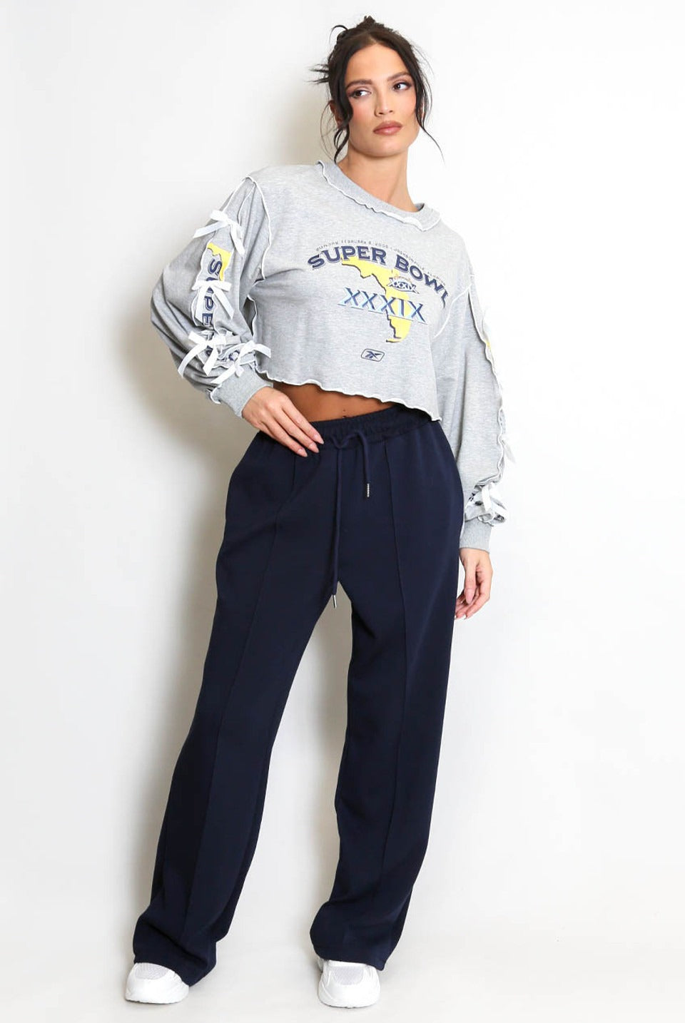 Elasticated Wide Leg Joggers - Faith