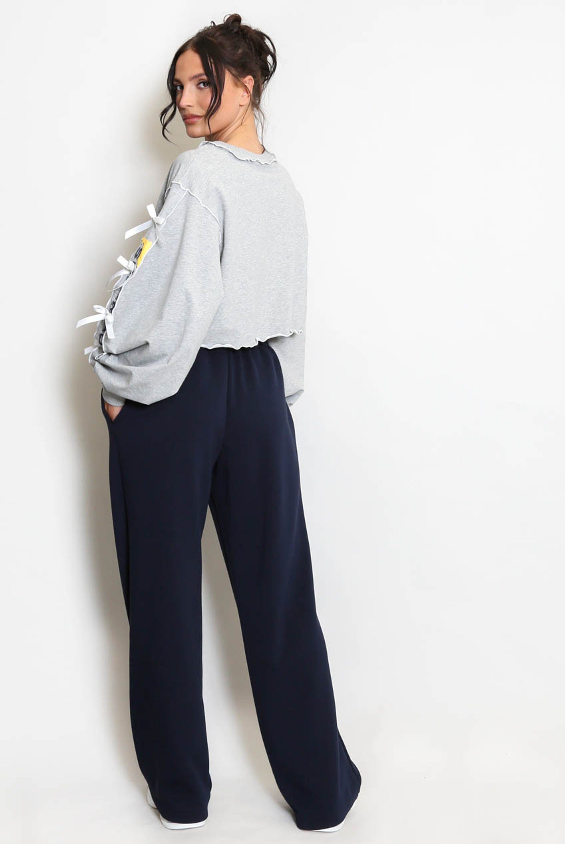 Elasticated Wide Leg Joggers - Faith