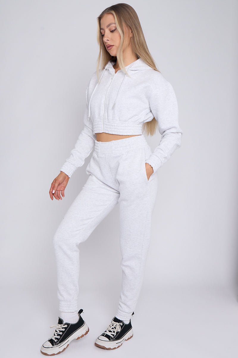 Kids Crop Hooded Loungewear Set - Valentina - Storm Desire