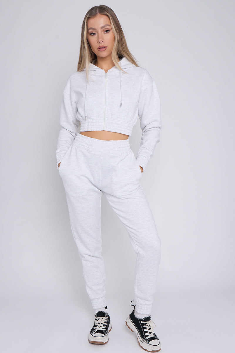Kids Crop Hooded Loungewear Set - Valentina - Storm Desire