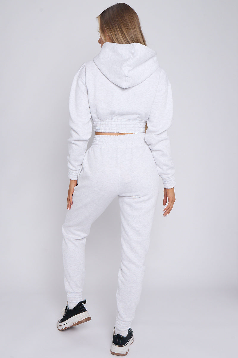Kids Crop Hooded Loungewear Set - Valentina - Storm Desire