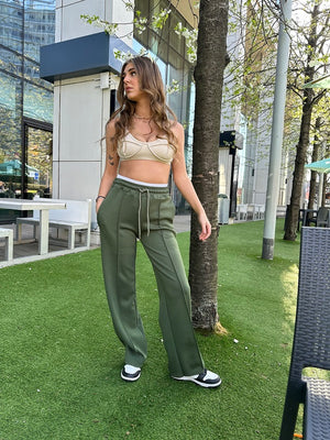 White Waistband Pants - Remy - Storm Desire