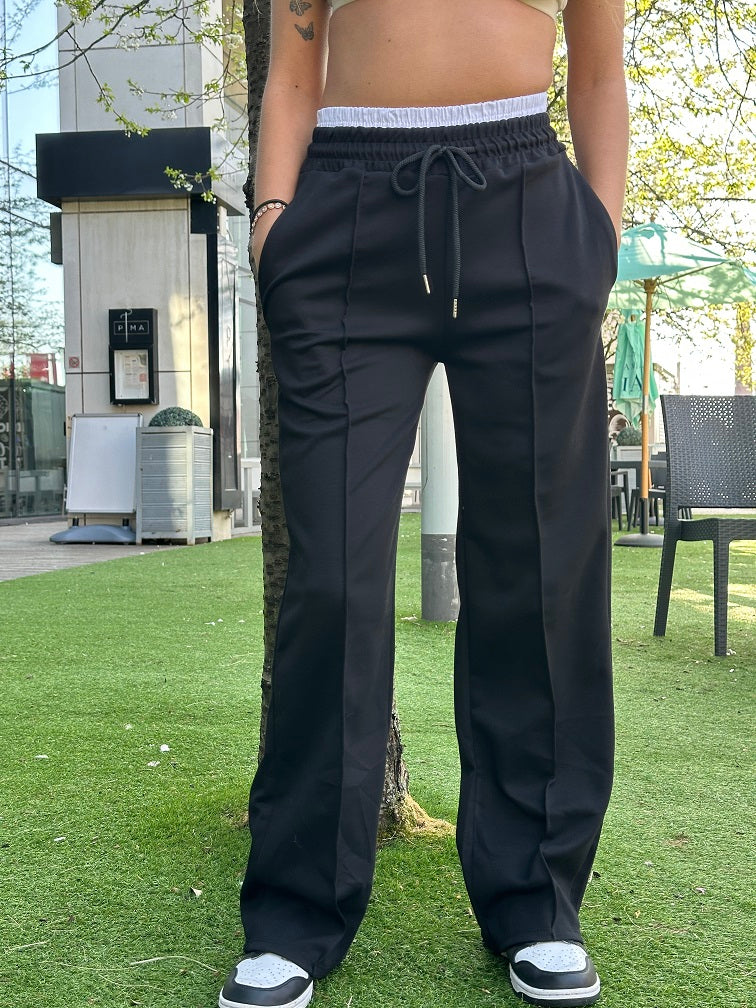White Waistband Pants - Remy - Storm Desire