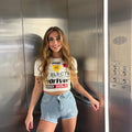 Light Denim Blue Distressed Hot pants - Erin