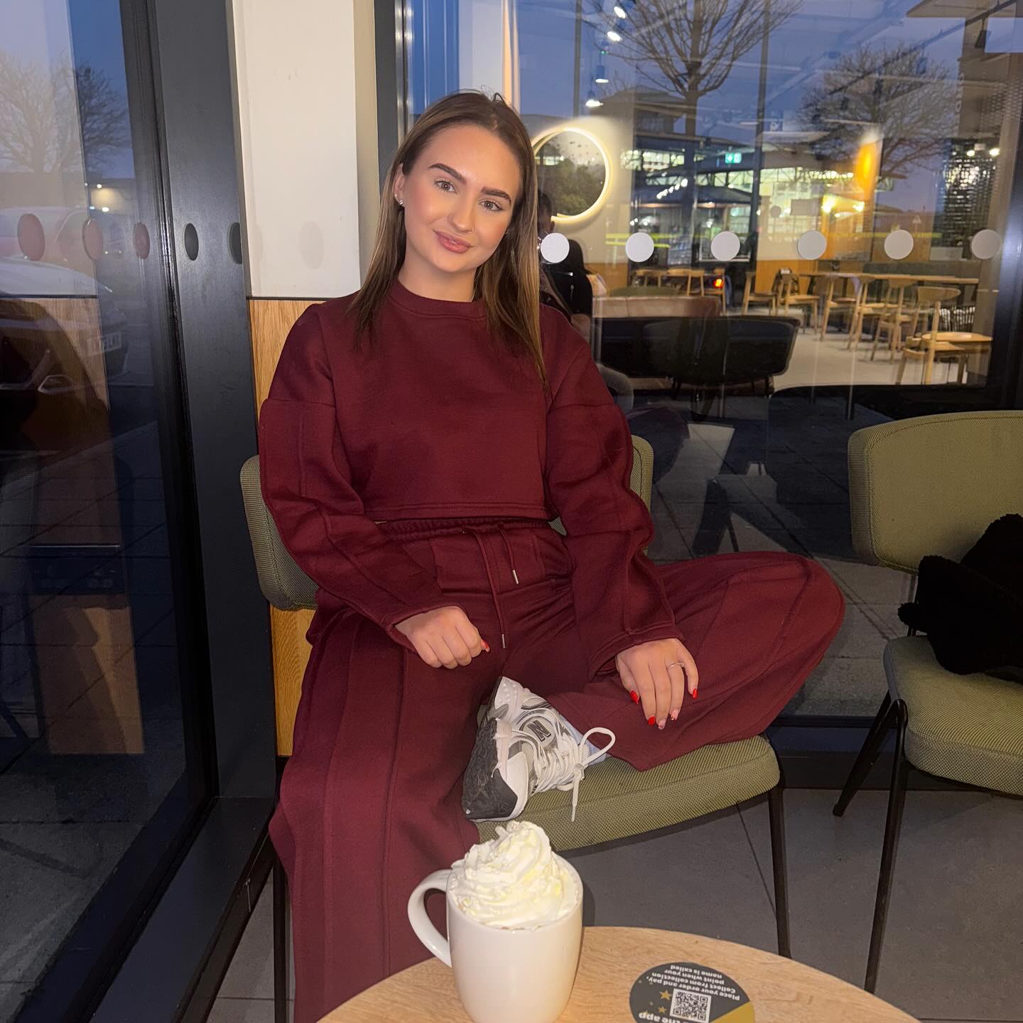 Baggy Crop Top And Flare Joggers Loungewear Set - Jamie - Storm Desire