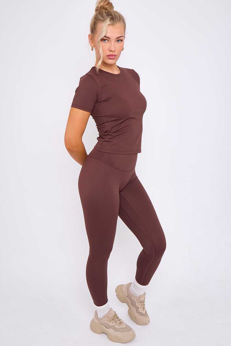 Athleisure T-shirt And Leggings Set - Oakley - Storm Desire