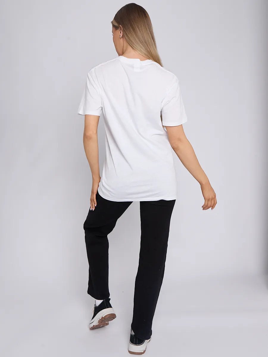 White Amour Chic Graphic T-Shirt - Eliza - Storm Desire