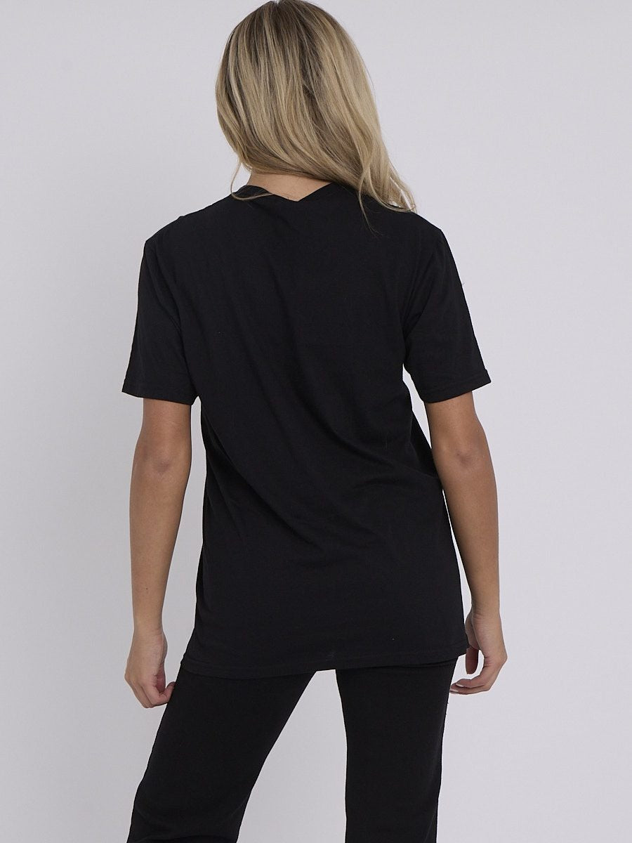 Black All I Need Is Love Printed T-Shirt - Olivia - Storm Desire