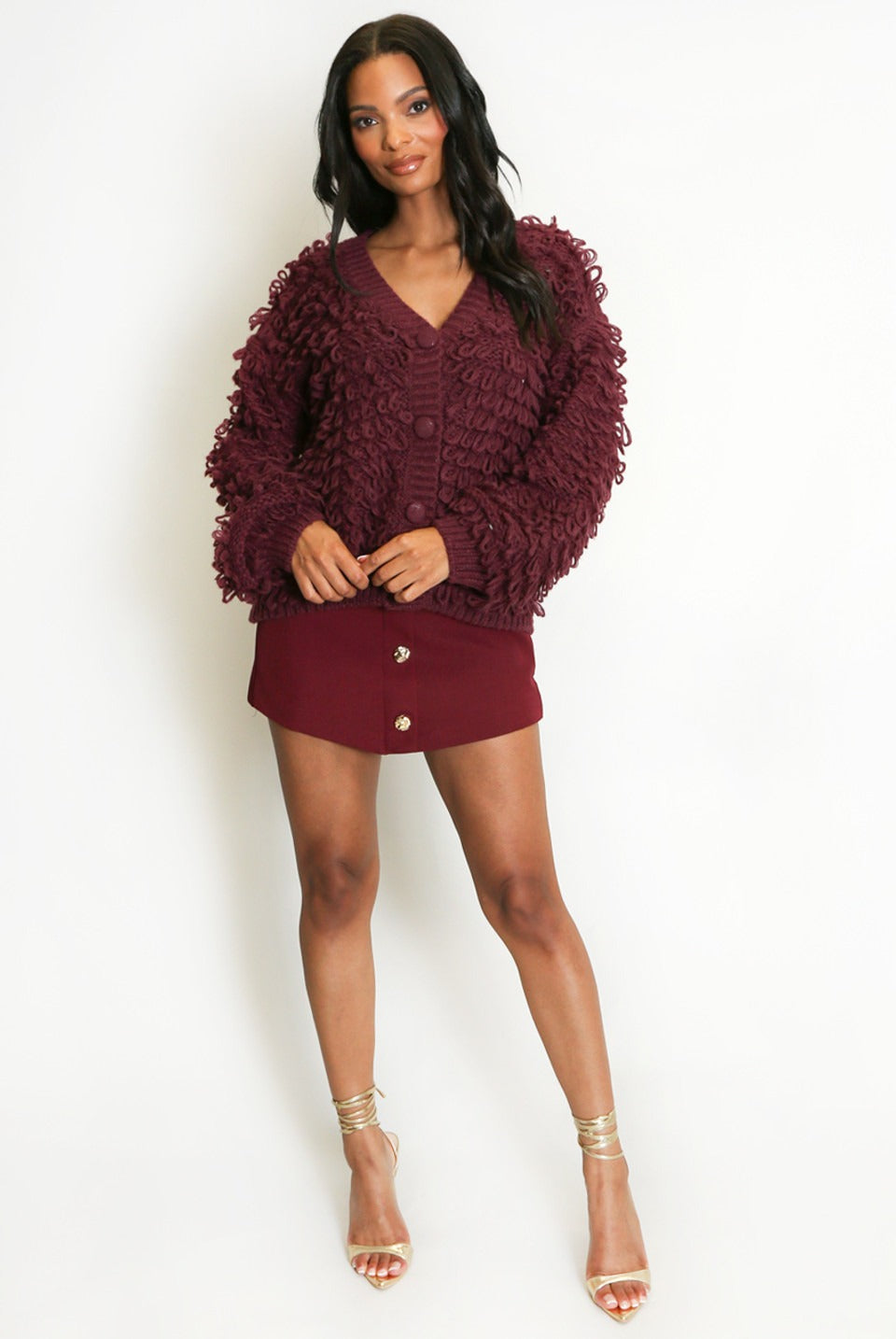 Loop Knitted Cardigan - Reya