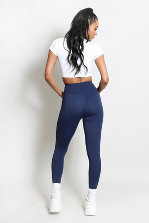 High Waisted Sports Energy Leggings - Lexi - Storm Desire