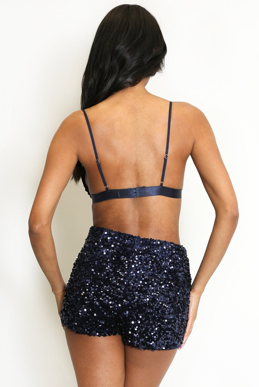 New In Luxe Satin Bralet - Leanna