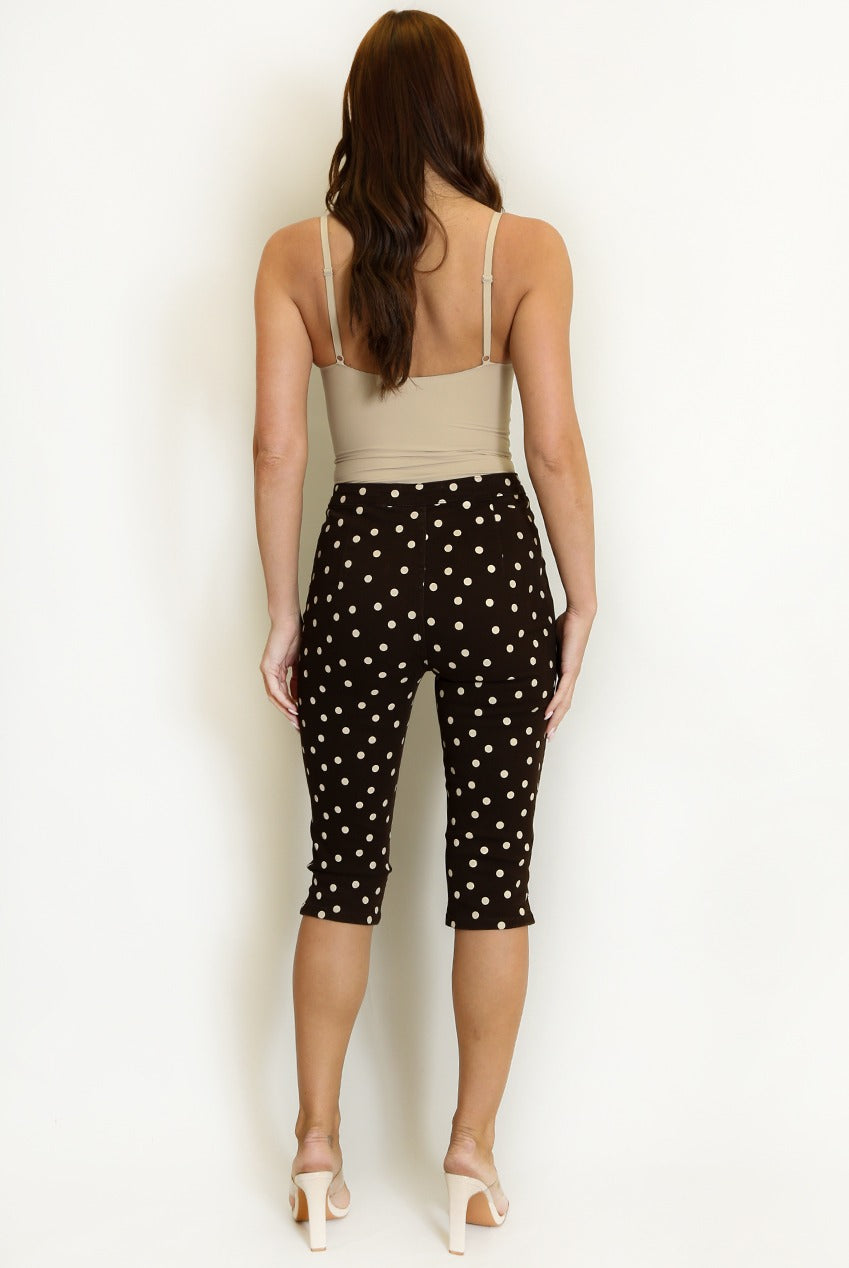 Polka Dot Capri Jegging - River