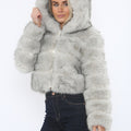 Hooded Faux Fur Puffer Coat - Kiera