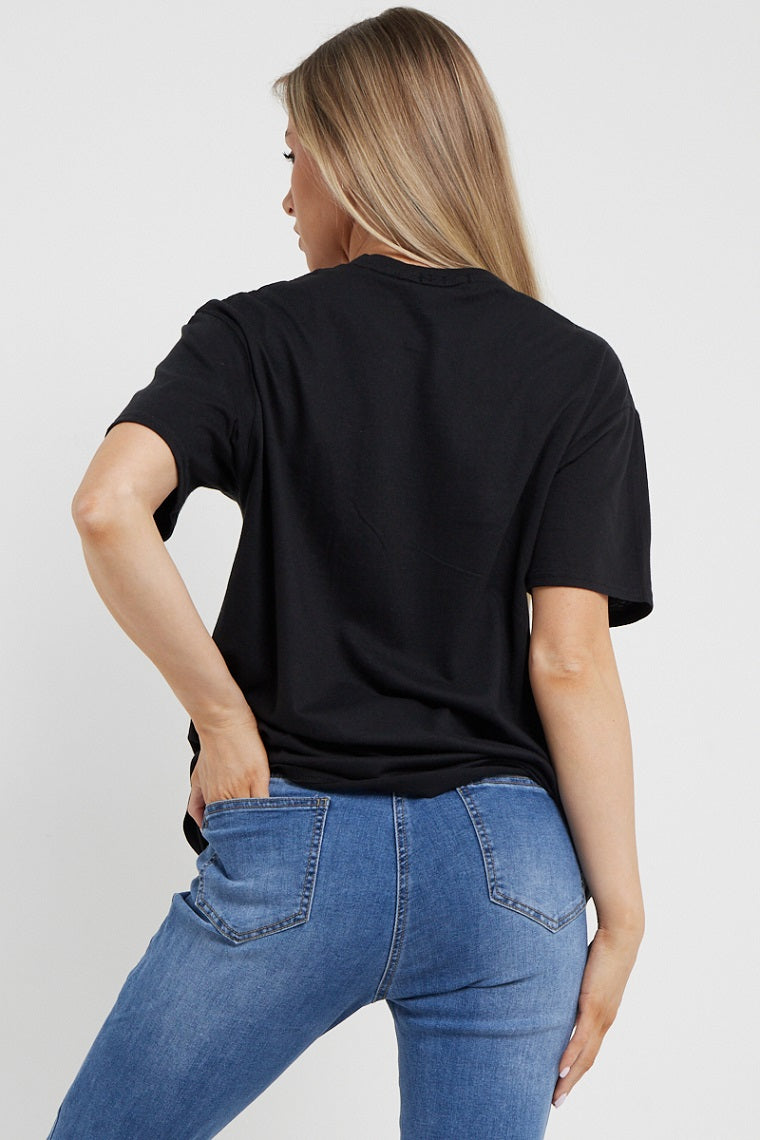 Denim Blue Denim Slit High Waist Flared Jeans - Kimora - Storm Desire
