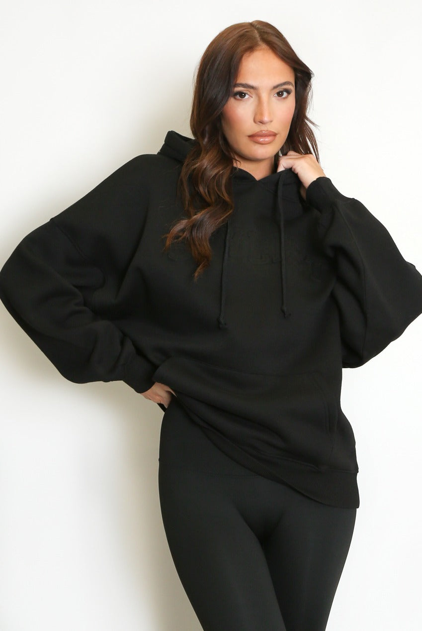 Stylist Embossed Oversized Hoodie - Ayra