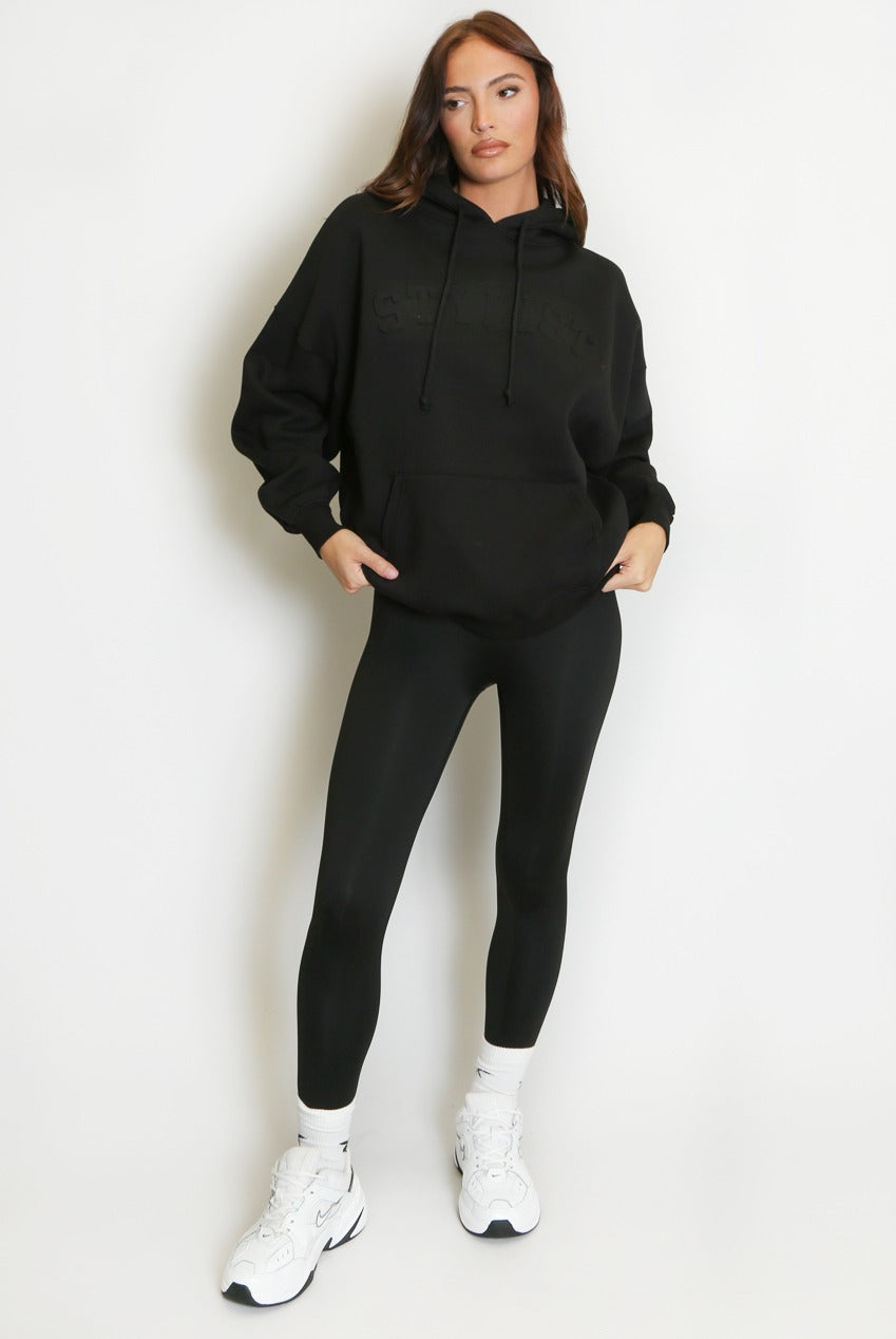 Stylist Embossed Oversized Hoodie - Ayra