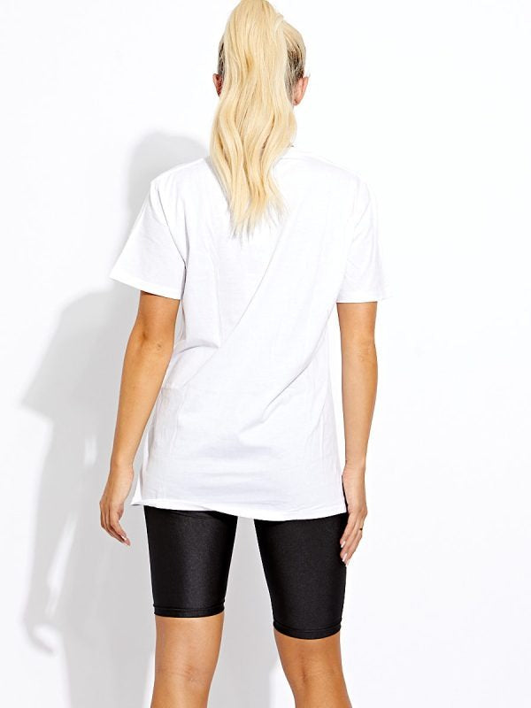 White Maniac Mood Graphic T-Shirt - Jazmine - Storm Desire