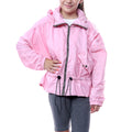 Kids Baby Pink High Neck Hooded Festival Jacket - Parker - Storm Desire