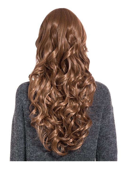 Olivia Curly Full Head Wig in Golden Brown - Storm Desire