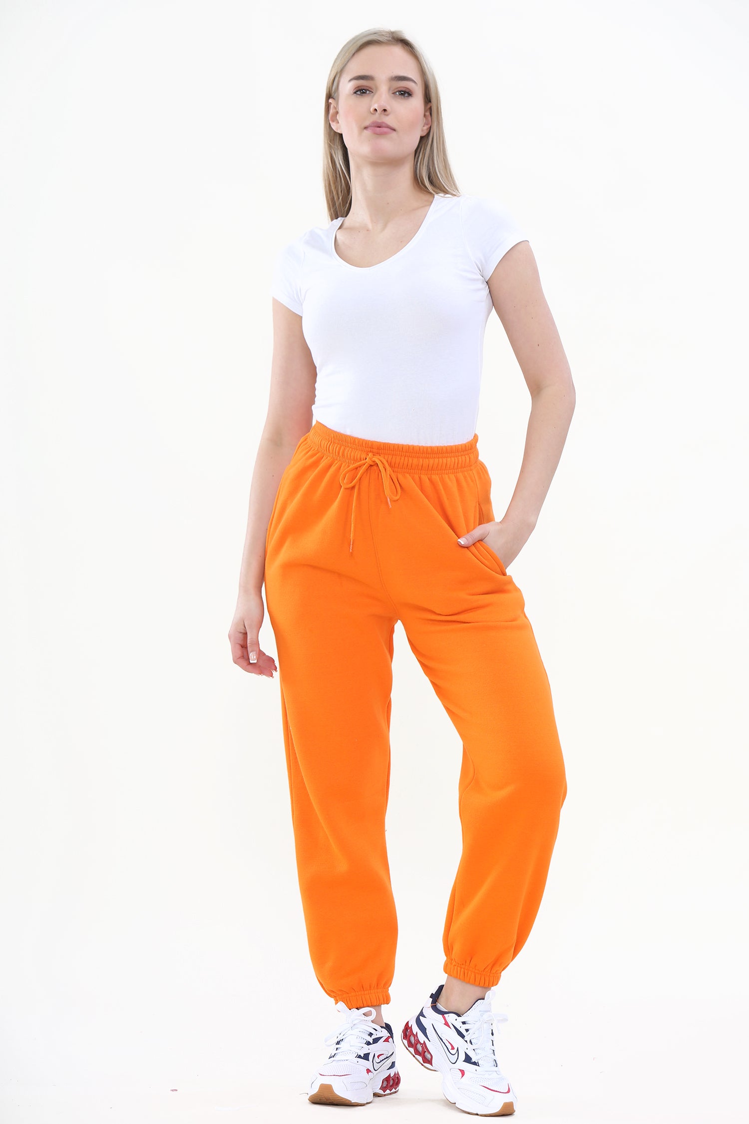 Orange Casual Oversize Joggers Loungewear - Gloria - Storm Desire