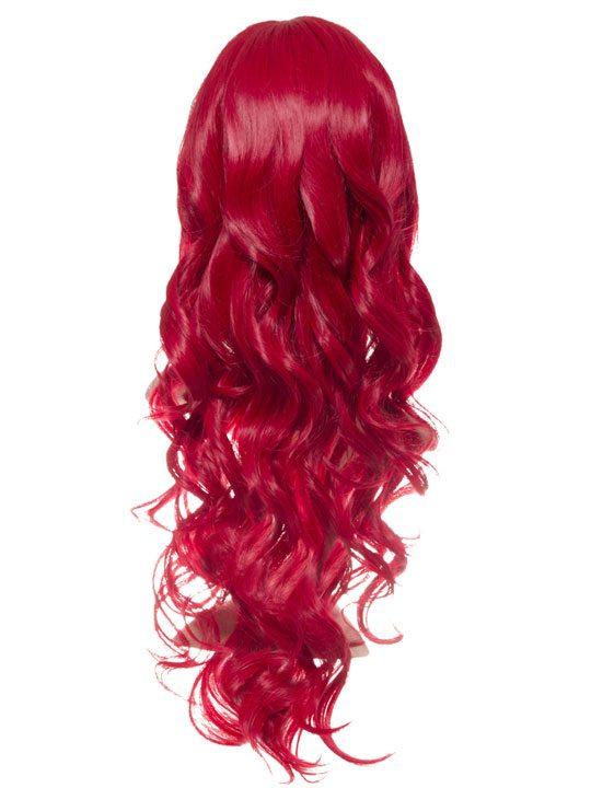Poppy Red Long Curly Party Wig - Storm Desire