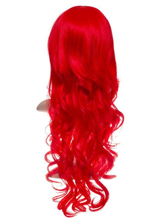 Fire Red Long Curly Party Wig - Storm Desire