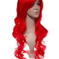 Fire Red Long Curly Party Wig - Storm Desire