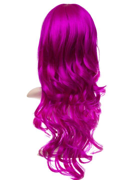 Cerise Long Curly Party Wig - Storm Desire