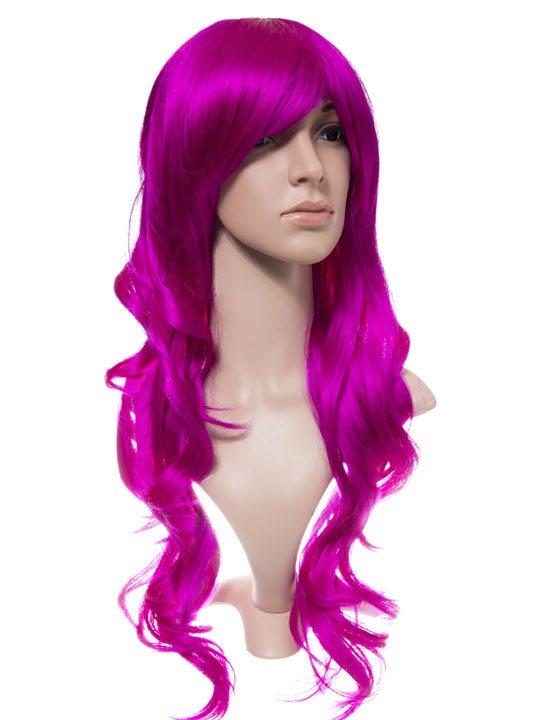 Cerise Long Curly Party Wig - Storm Desire