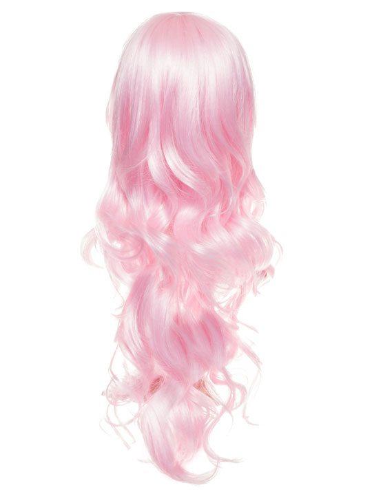 Baby Pink Long Curly Party Wig - Storm Desire