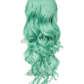 Emerald Green Long Curly Party Wig - Storm Desire