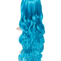Neon Blue Long Curly Party Wig - Storm Desire