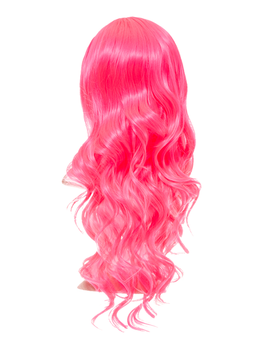 Carnation Pink Long Curly Party Wig - Storm Desire