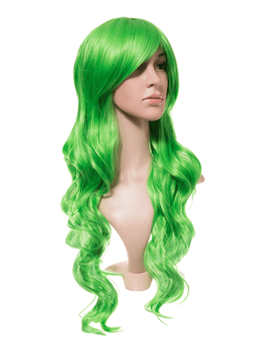 Spring Green Long Curly Party Wig - Storm Desire