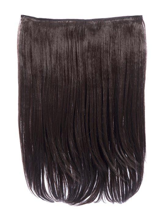 Dolce 1 Weft 18” Straight Hair Extensions In Chocolate Brown