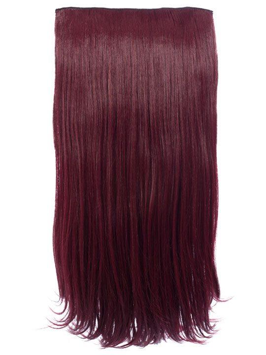 Envy 3 Weft Straight 22″-24″ Hair Extensions in Burgundy - Storm Desire