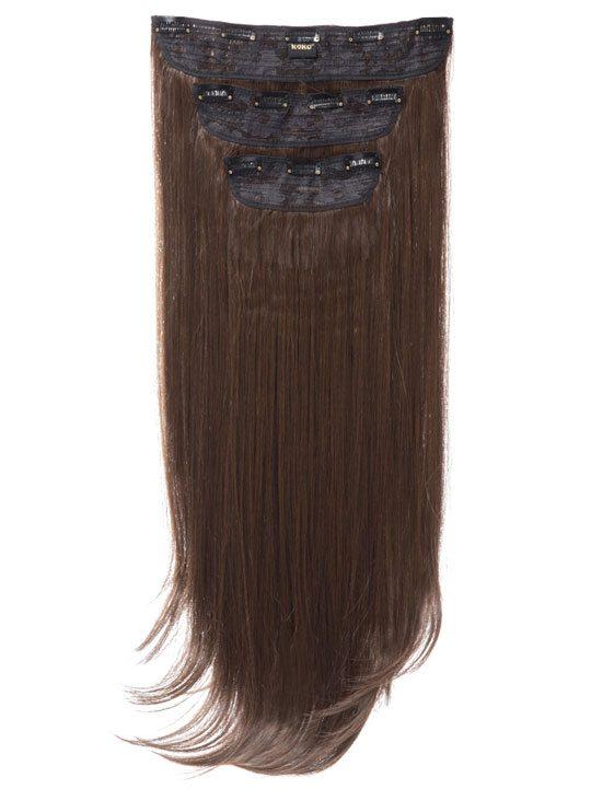 Envy 3 Weft Straight 22″-24″ Hair Extensions in Warm Brunette - Storm Desire
